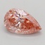 0.91 Ct. Fancy Vivid Pink Pear Lab Grown Diamond