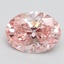 2.06 Ct. Fancy Intense Pink Oval Lab Grown Diamond