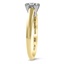 The Celia Ring, smalltop view on a hand