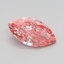 0.35 Ct. Fancy Vivid Pink Marquise Lab Grown Diamond