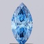 0.90 Ct. Fancy Vivid Blue Marquise Lab Grown Diamond