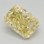 1.13 Ct. Fancy Vivid Yellow Radiant Lab Grown Diamond