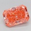 3.13 Ct. Fancy Vivid  Pink Radiant Lab Grown Diamond