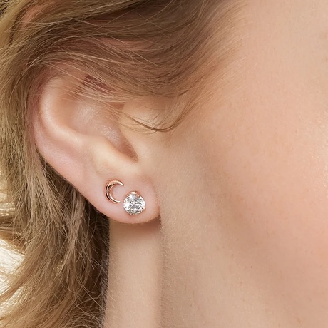 Perfect 4-Prong Lab Diamond Stud Earrings