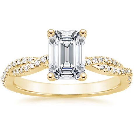 18K Yellow Gold Petite Luxe Twisted Vine Bridal Set (1/2 ct. tw.)