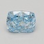 0.98 Ct. Fancy Vivid Blue Cushion Lab Grown Diamond