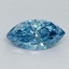 0.66 Ct. Fancy Vivid Malibu Blue Marquise Lab Grown Diamond