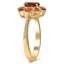 The Evvie Ring, smalltop view on a hand