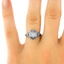 The Regina Ring, smalltop view on a hand