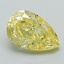 1.10 Ct. Fancy Intense Yellow Pear Lab Grown Diamond