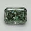 2.05 Ct. Fancy Vivid Green Radiant Lab Grown Diamond
