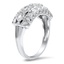 The Denae Ring, smalltop view on a hand
