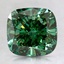 2.77 Ct. Fancy Vivid Pacific Green Cushion Lab Grown Diamond