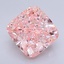 4.02 Ct. Fancy Vivid  Pink Cushion Lab Grown Diamond