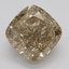 3.16 Ct. Fancy Dark Yellowish Brown Cushion Diamond