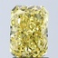 2.08 Ct. Fancy Vivid Yellow Radiant Lab Grown Diamond
