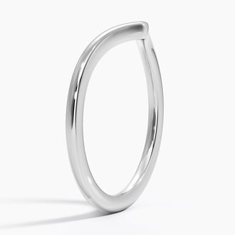 Chevron Ring in Platinum