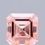 3.22 Ct. Fancy Intense Pink Asscher Lab Grown Diamond
