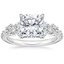 18K White Gold Tatiana Diamond Ring, smalltop view