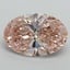 7.37 Ct. Fancy Vivid Pink Oval Lab Grown Diamond