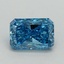 1.03 Ct. Fancy Vivid Malibu Blue Radiant Lab Grown Diamond