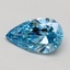 0.51 Ct. Fancy Vivid Blue Pear Lab Grown Diamond