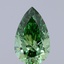 3.52 Ct. Fancy Vivid Green Pear Lab Grown Diamond