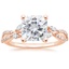 14K Rose Gold Luxe Willow Diamond Ring (1/4 ct. tw.), smalltop view