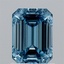 1.43 Ct. Fancy Vivid Blue Emerald Lab Grown Diamond