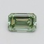 0.77 Ct. Fancy Intense Pacific Green Emerald Lab Grown Diamond