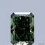 0.58 Ct. Fancy Vivid Green Radiant Lab Grown Diamond