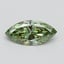 1.00 Ct. Fancy Vivid Green Marquise Lab Grown Diamond