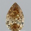 0.88 Ct. Fancy Intense  Yellow Pear Lab Grown Diamond