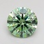 1.05 Ct. Fancy Vivid Green Round Lab Grown Diamond