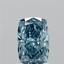 1.07 Ct. Fancy Vivid Blue Cushion Lab Grown Diamond