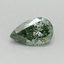 0.4 Ct. Fancy Vivid Pacific Green Pear Lab Grown Diamond