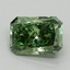 1.51 Ct. Fancy Vivid Green Radiant Lab Grown Diamond