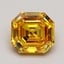 1.42 Ct. Fancy Vivid Yellowish Orange Emerald Lab Grown Diamond