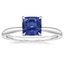 Platinum Freesia 2mm Solitaire Ring, smalltop view