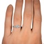 The Anja Ring, smallzoomed in top view on a hand
