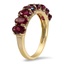 The Winnifred Ring, smalltop view on a hand