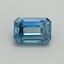 1.01 Ct. Fancy Vivid Blue Emerald Lab Grown Diamond