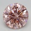 3.19 Ct. Fancy Vivid Pink Round Lab Grown Diamond