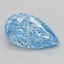 4.60 Ct. Fancy Vivid Blue Pear Lab Grown Diamond
