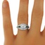 The Jeanette Ring, smalltop view on a hand