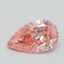 0.70 Ct. Fancy Intense Pink Pear Lab Grown Diamond