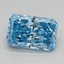 0.65 Ct. Fancy Vivid Blue Radiant Lab Grown Diamond