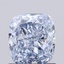1.02 Ct. Fancy  Blue Cushion Lab Grown Diamond