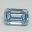1.01 Ct. Fancy Vivid Blue Emerald Lab Grown Diamond
