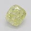 0.41 Ct. Fancy Yellow Cushion Diamond